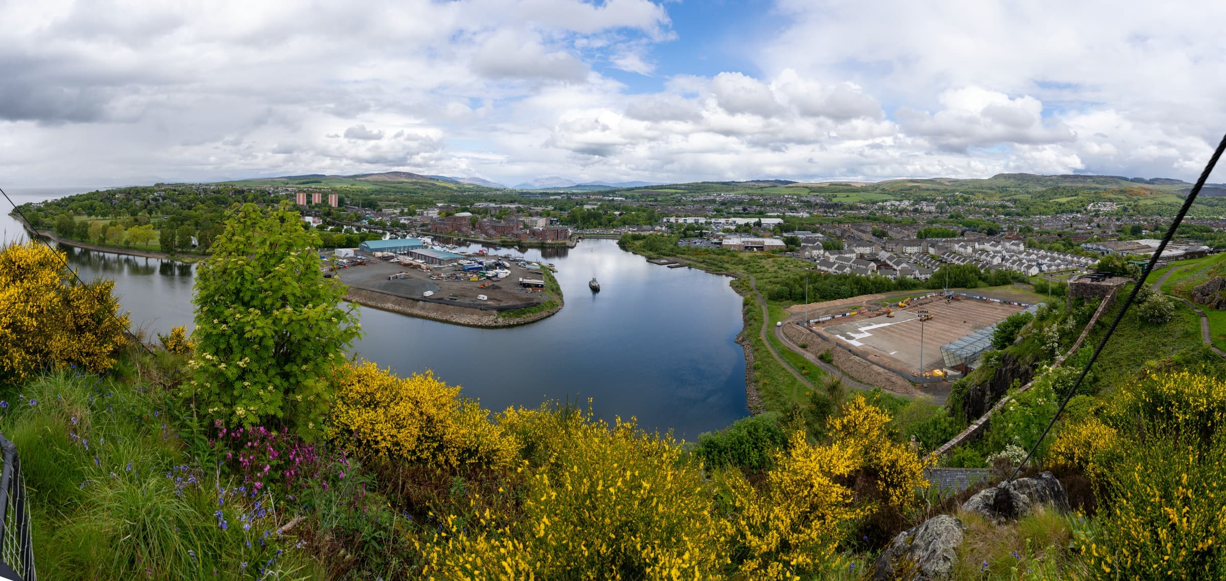 River Leven from Dumbarton CastleEdit